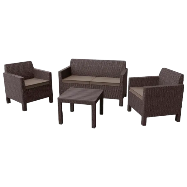 Set mobilă terasă Keter Orlando Plastic/ Plastic/ Plastic/ Brown photo 1