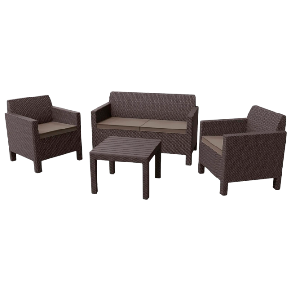 Set mobilă terasă Keter Orlando Plastic/ Plastic/ Plastic/ Brown photo 1
