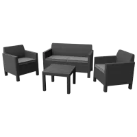 Набор мебели для террасы Keter Orlando Пластик/ Пластик/ Пластик/ Графитовый
