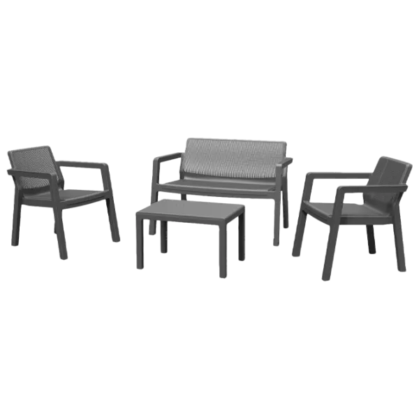 Set mobilă terasă Keter Emily Patio Plastic/ Plastic/ Plastic/ Graphite photo 1