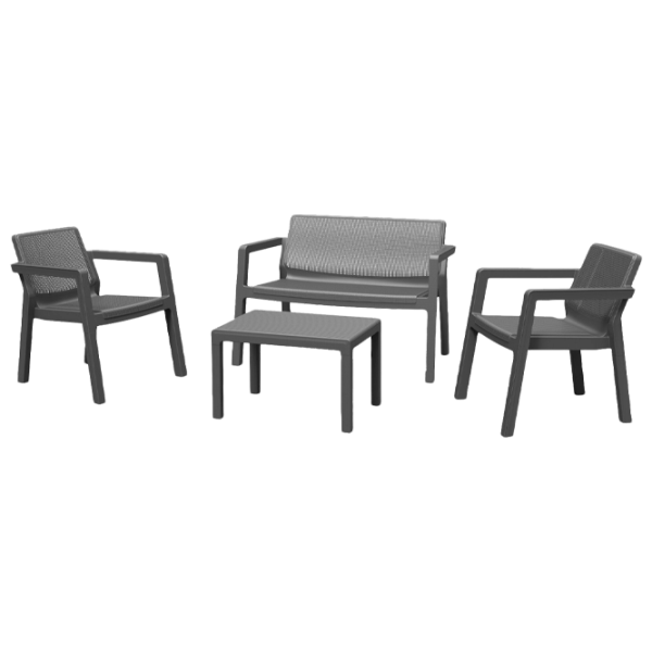 Set mobilă terasă Keter Emily Patio Plastic/ Plastic/ Plastic/ Graphite photo 1