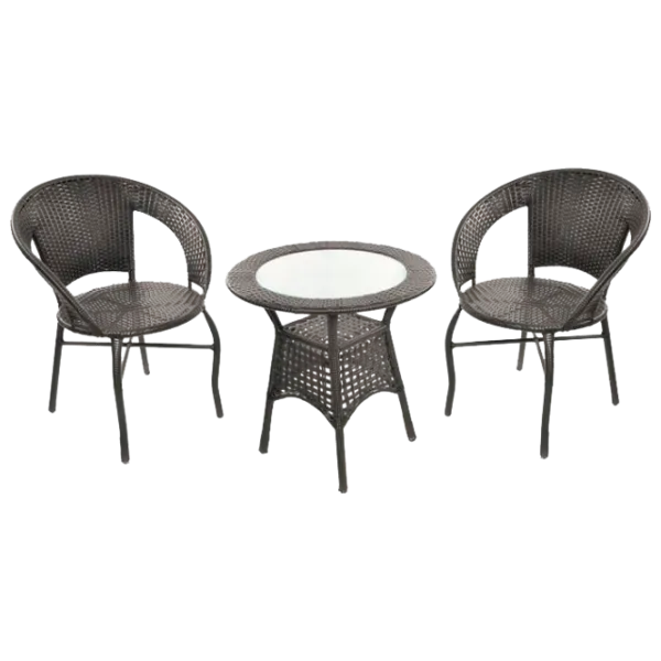 Set mobilă terasă Jumi OM-397170 Aluminiu/ Plastic/ Plastic/ Brown photo 1