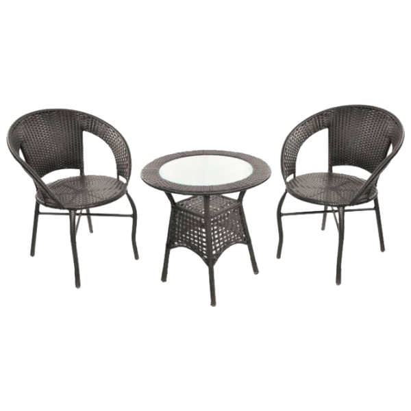 Set mobilă terasă Jumi OM-397170 Aluminiu/ Plastic/ Plastic/ Brown photo 1