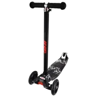 Trotinetă pentru copii cu trei roți Enero Maxi (384-003) 50 kg/ Black