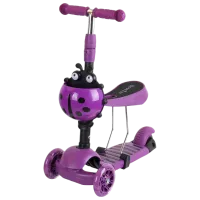 Trotinetă pentru copii cu trei roți Enero Balance 3 in 1 (1001680-002) 50 kg/ Violet