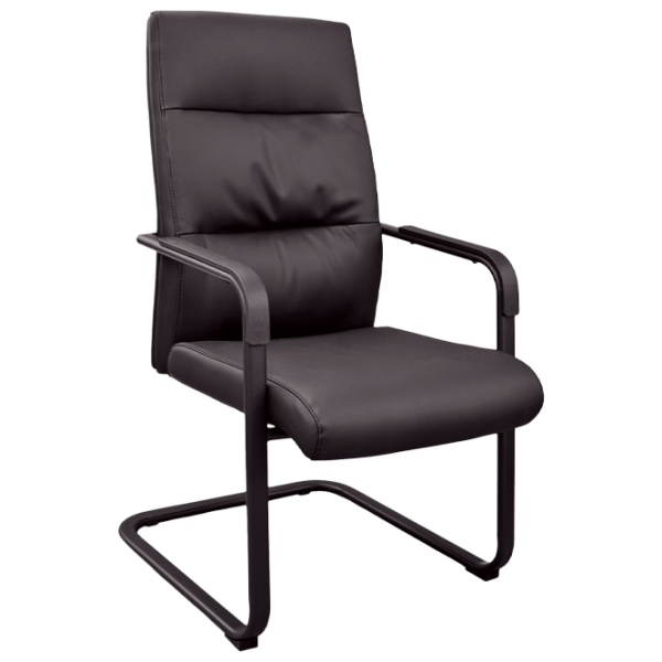 Scaun de birou DecoPrim Remo CF Piele artificială/ Black photo 1