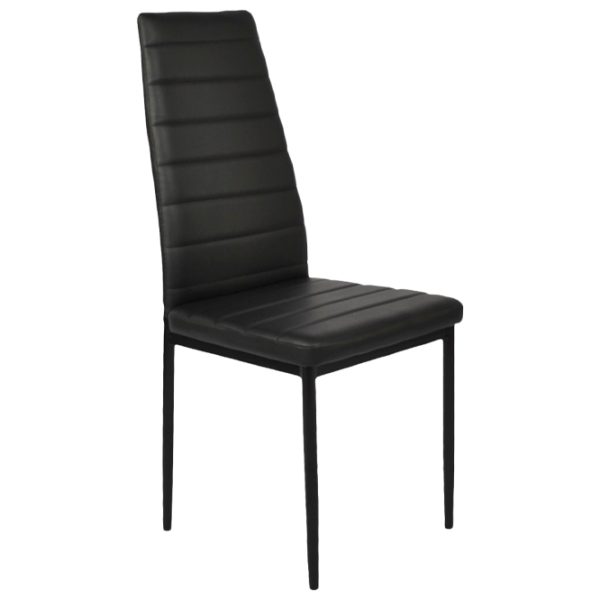 Scaun de bucătărie DecoPrim D-117 Piele artificială/ Black photo 1 Scaun de bucătărie DecoPrim D-117 Piele artificială/ Black photo 1