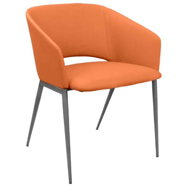 Fotoliu de birou DecoPrim U321 Piele artificială/ Orange photo 1 Fotoliu de birou DecoPrim U321 Piele artificială/ Orange photo 1