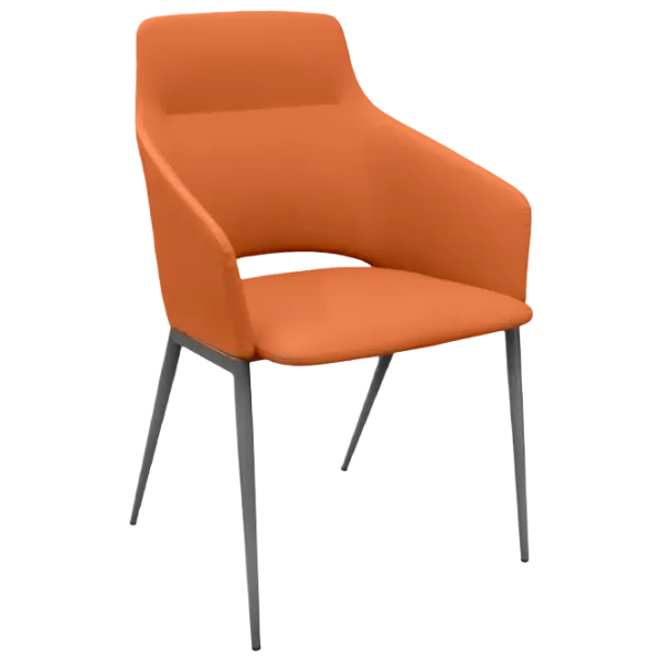 Fotoliu de birou DecoPrim U322 Piele artificială/ Orange photo 1 Fotoliu de birou DecoPrim U322 Piele artificială/ Orange photo 1