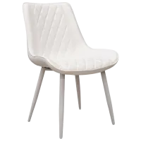 Кухонный стул DecoPrim Hans Ткань/ Белый Черный