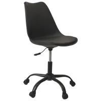 Fotoliu de birou DecoPrim F-2002 Piele artificială/ Black