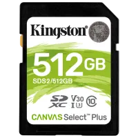 Memory Card Kingston Canvas Select Plus U3 SDS2 512 ГБ SD/ UHS-I (U3)