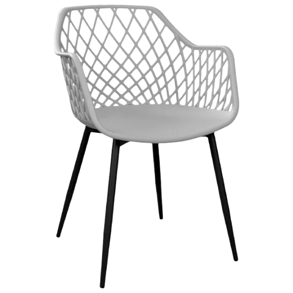 Scaun de bucătărie DecoPrim SL-7019 Plastic/ Gray Black photo 1