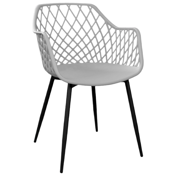 Scaun de bucătărie DecoPrim SL-7019 Plastic/ Gray Black photo 1