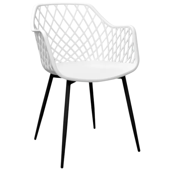 Scaun de bucătărie DecoPrim SL-7019 Plastic/ White Black photo 1 Scaun de bucătărie DecoPrim SL-7019 Plastic/ White Black photo 1