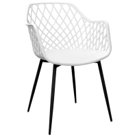 Кухонный стул DecoPrim SL-7019 Пластик/ Белый Черный