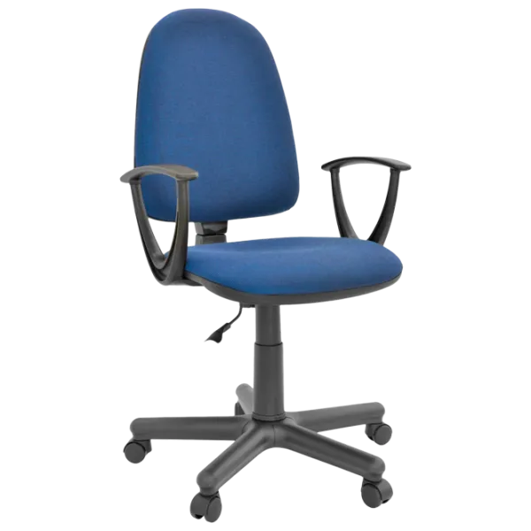 Офисный стул DecoPrim PRESTIGE C-24 Ткань/ Синий Черный photo 1 Офисный стул DecoPrim PRESTIGE C-24 Ткань/ Синий Черный photo 1