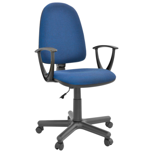 Офисный стул DecoPrim PRESTIGE C-24 Ткань/ Синий Черный photo 1 Офисный стул DecoPrim PRESTIGE C-24 Ткань/ Синий Черный photo 1