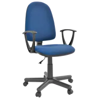 Scaun de birou DecoPrim PRESTIGE C-24 Stofă/ Blue Black