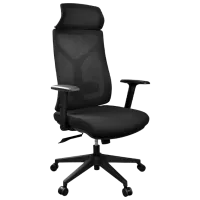 Офисное кресло DecoPrim KB-615 Акриловая сетка/ Черный