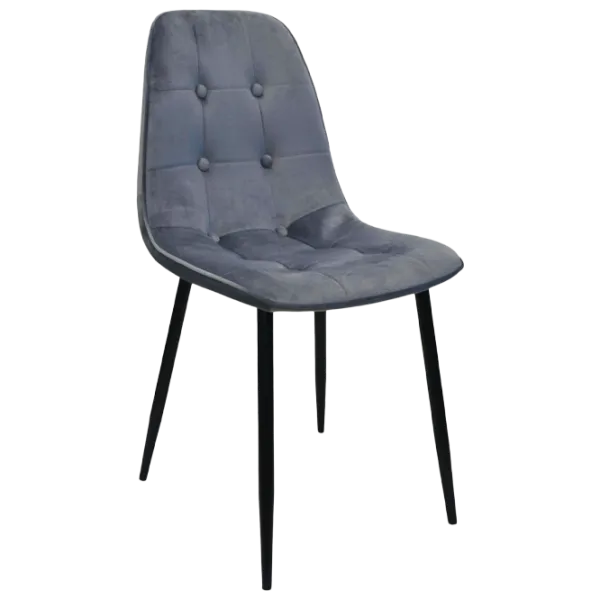 Scaun de bucătărie DecoPrim M-01-3 HLR-23 Catifea/ Gray photo 1 Scaun de bucătărie DecoPrim M-01-3 HLR-23 Catifea/ Gray photo 1