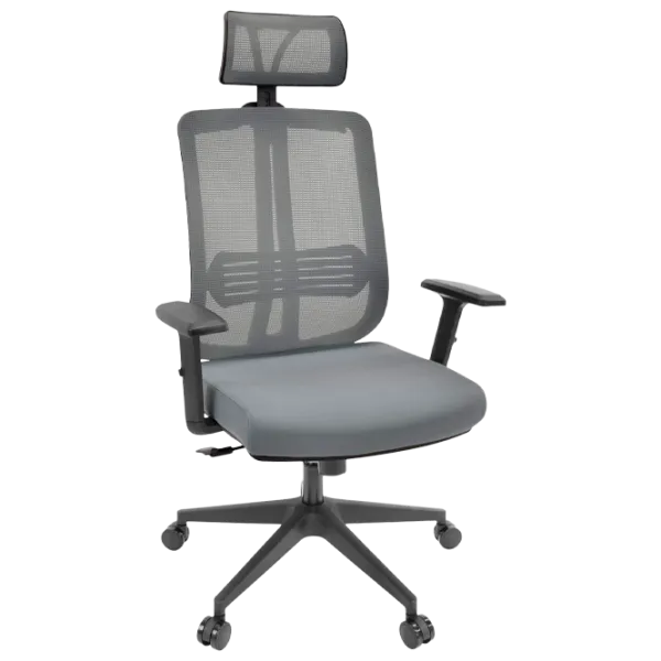 Офисное кресло DecoPrim Hermes Ткань, акриловая сетка/ Серый photo 1 Офисное кресло DecoPrim Hermes Ткань, акриловая сетка/ Серый photo 1