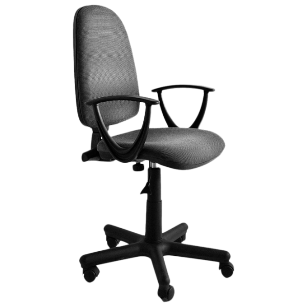 Офисный стул DecoPrim PRESTIGE C38 Ткань/ Серый Черный photo 1 Офисный стул DecoPrim PRESTIGE C38 Ткань/ Серый Черный photo 1