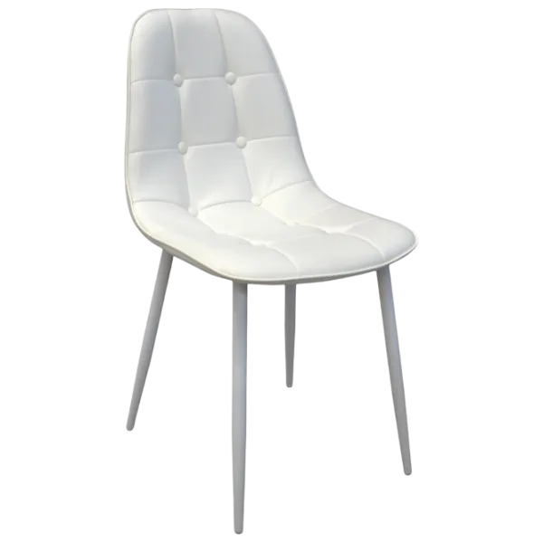 Scaun de bucătărie DecoPrim M-01-3 63TP Piele artificială/ White photo 1