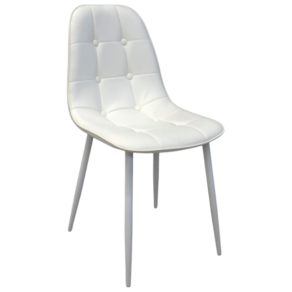 Scaun de bucătărie DecoPrim M-01-3 63TP Piele artificială/ White photo 1