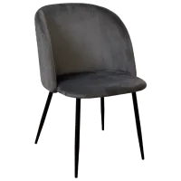 Кухонный стул DecoPrim Spectre Бархат/ Тёмно-серый Черный