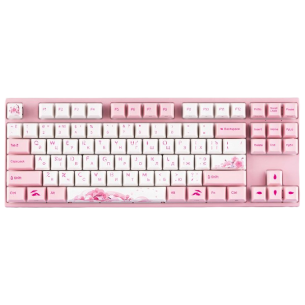 Tastatură Varmilo Sakura R2 Cherry MX Silent Red Fără fir + Cu fir/ Pink photo 1