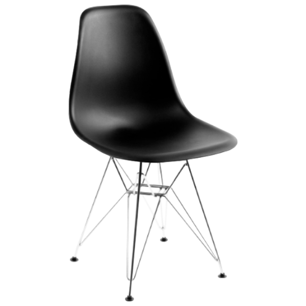 Scaun de bucătărie AG Bravo Steel Plastic/ Black photo 1