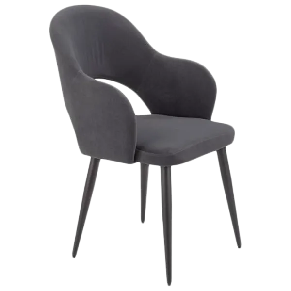 Scaun de bucătărie Halmar K364 Velur/ Gray Black photo 1