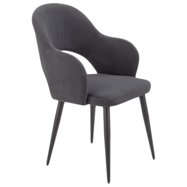 Scaun de bucătărie Halmar K364 Velur/ Gray Black photo 1