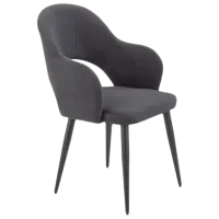 Scaun de bucătărie Halmar K364 Velur/ Gray Black