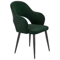 Scaun de bucătărie Halmar K364 Velur/ Green Black
