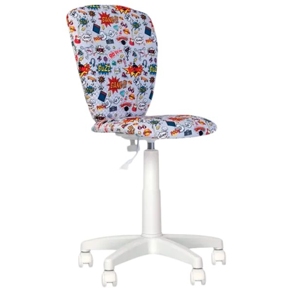 Fotoliu de birou Nowy Styl Polly GTS СМ-02 Stofă/ Multicolor White photo 1