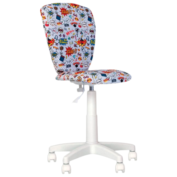 Fotoliu de birou Nowy Styl Polly GTS СМ-02 Stofă/ Multicolor White photo 1