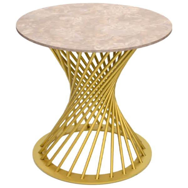 Masă de bucătărie DecoPrim Cleaf Inflorat PAL/ Gold photo 1 Masă de bucătărie DecoPrim Cleaf Inflorat PAL/ Gold photo 1