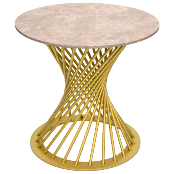 Masă de bucătărie DecoPrim Cleaf Inflorat PAL/ Gold photo 1 Masă de bucătărie DecoPrim Cleaf Inflorat PAL/ Gold photo 1