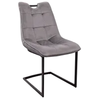 Кухонный стул DecoPrim Confort Бархат/ Серый Черный