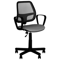 Офисное кресло Nowy Styl Alfa GTP OH5/ C26 Ткань, акриловая сетка/ Серый Черный