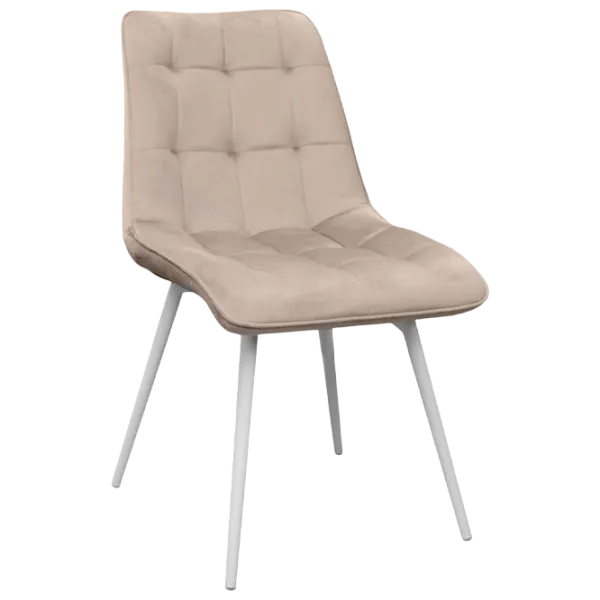 Scaun de bucătărie DecoPrim Capella Stofă/ Beige White photo 1