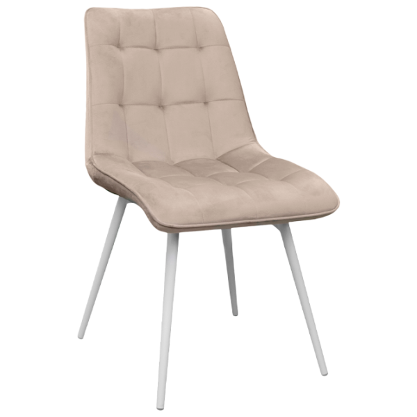 Scaun de bucătărie DecoPrim Capella Stofă/ Beige White photo 1