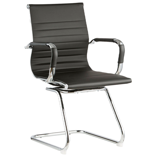 Scaun de birou DecoPrim F-75L Piele artificială/ Black photo 1