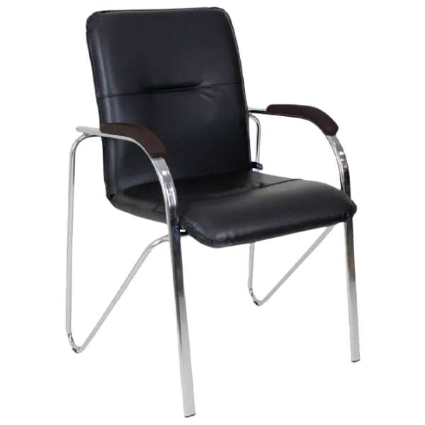 Офисный стул DecoPrim Samba Chrome V-4 Искусственная кожа/ Черный photo 1 Офисный стул DecoPrim Samba Chrome V-4 Искусственная кожа/ Черный photo 1