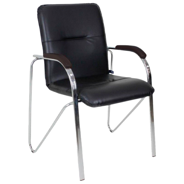 Офисный стул DecoPrim Samba Chrome V-4 Искусственная кожа/ Черный photo 1 Офисный стул DecoPrim Samba Chrome V-4 Искусственная кожа/ Черный photo 1