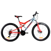 Велосипед Azimut Scorpion 29" 19" Сталь/ Красный Серый
