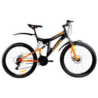 Bicicletă Azimut Power 26" 19" Oțel/ Black Orange