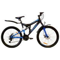 Велосипед Azimut Power 26" 19" Сталь/ Черный Синий